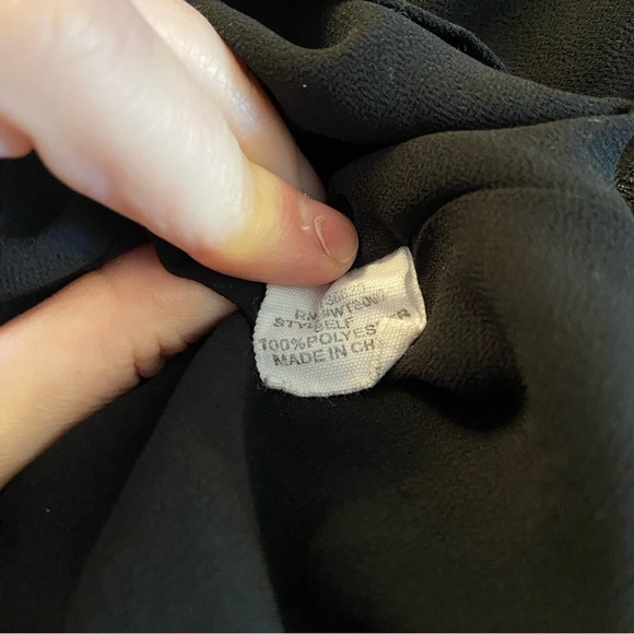 🛍️3/$30 Naked Zebra women’s strappy black ruffled tank top in size  small - Picture 11 of 11